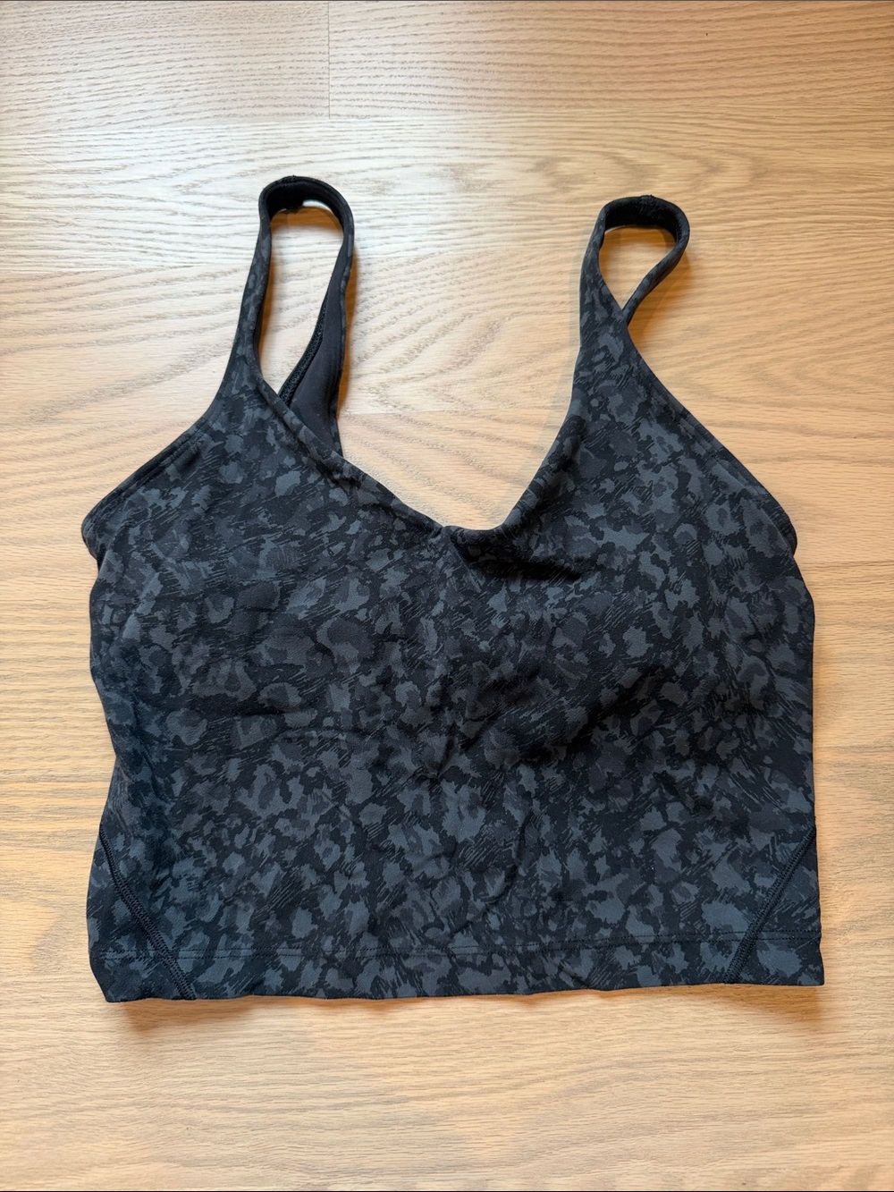 lululemon Align Black Charcoal Printed Tank Top